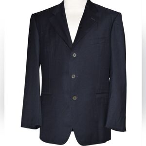 VTG  Ermenegildo Zegna Navy Blue Men's Sport Coat Classic Blazer Size 46R US